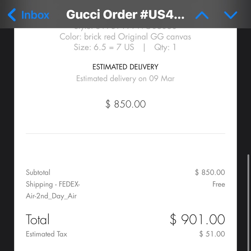 Men Gucci Sneaker - Picture 3 of 3